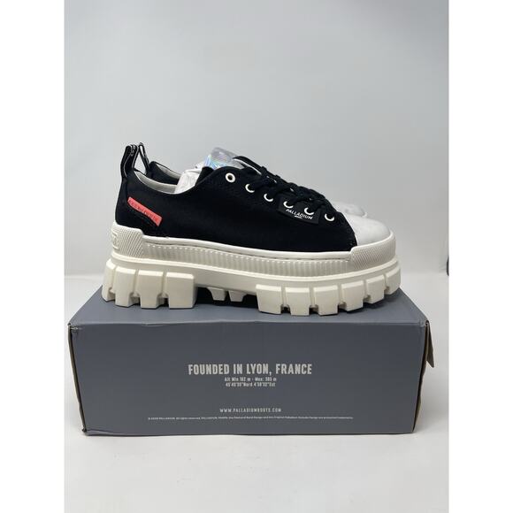 Palladium Revolt Lo TX Platform Boots Women 8 Black Marshmallow Chunky Gorpcore - Picture 6 of 11